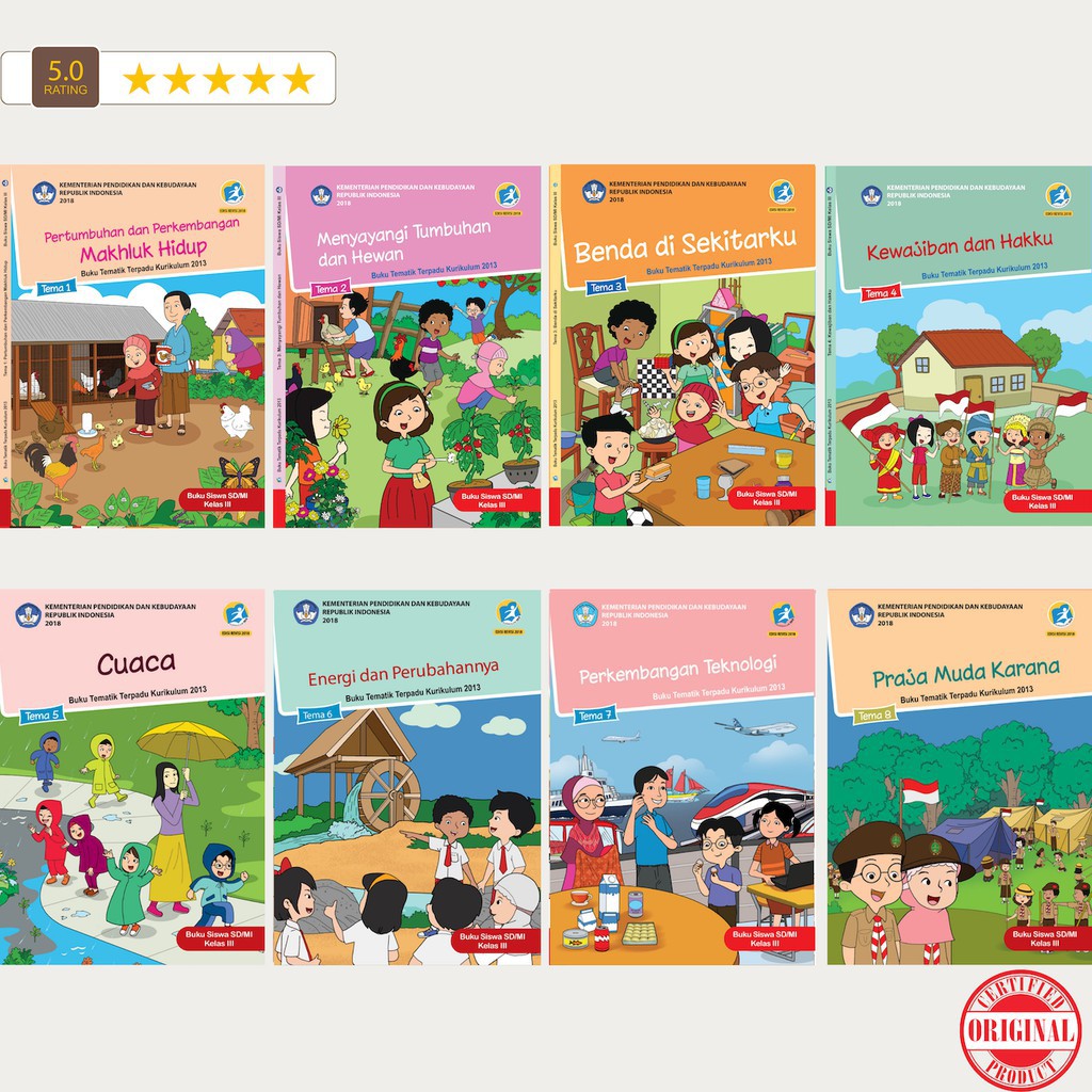 Jual BUKU TEMATIK KELAS 3 SD TEMA 1 2 3 4 5 6 7 8 PENDIDIKAN AGAMA ...