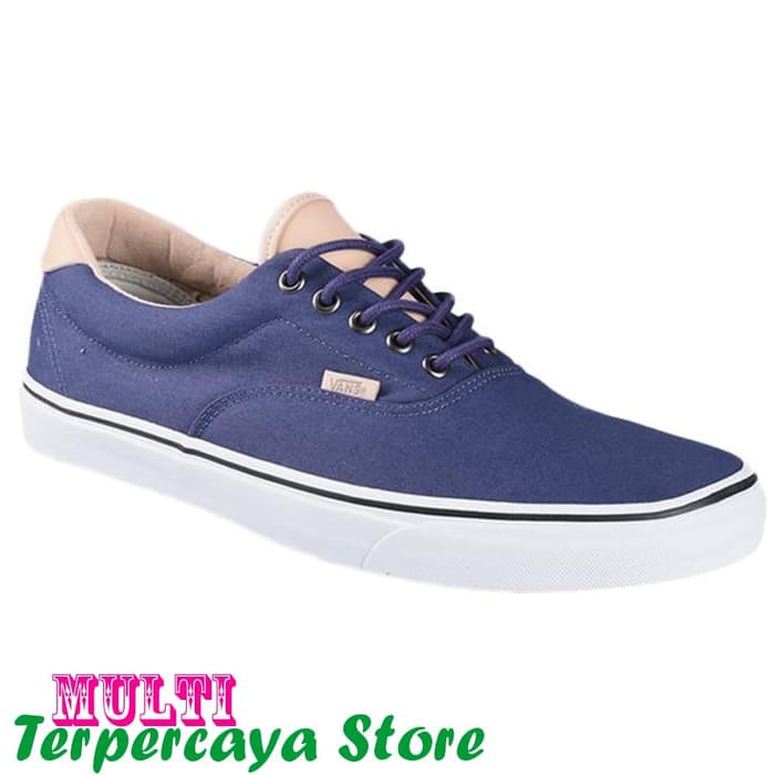 Sepatu Vans Original Era 59 Veggie Tan Crwon Sepatu Pria Blue
