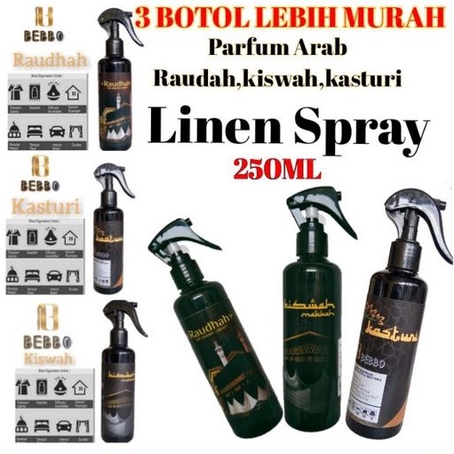 Jual Paket 3 Botol Parfum Rindu Raudah Spray 250ml/Parfum Arab ...