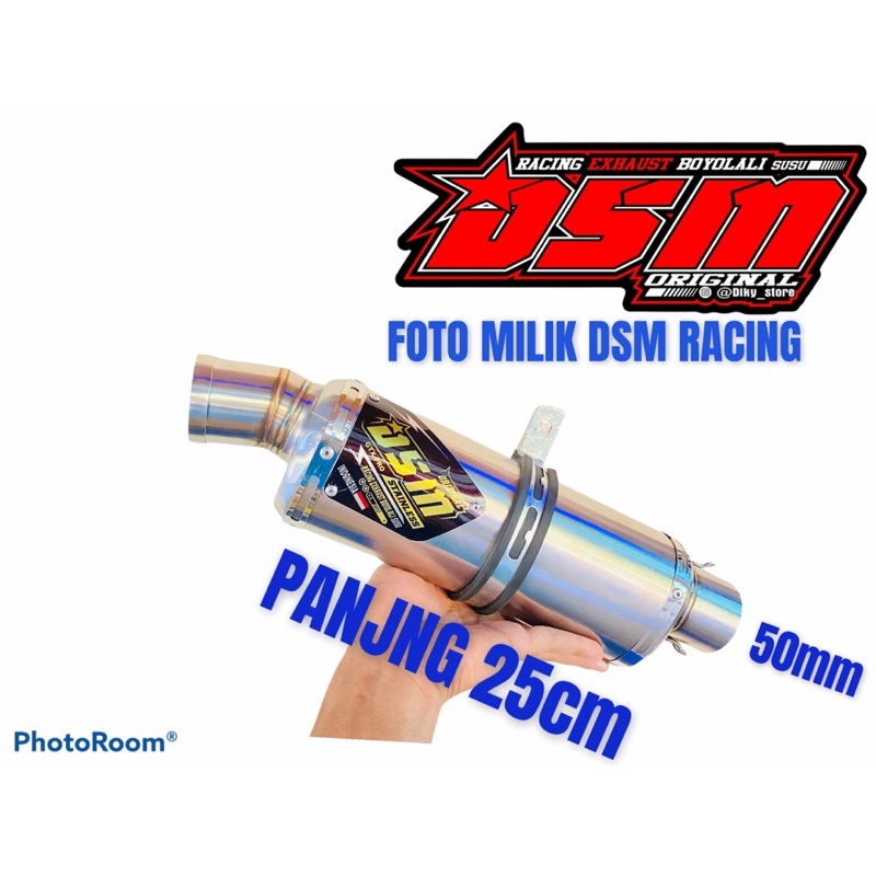 Jual Knalpot DSM RACING Oval 25cm dm 50mm | Shopee Indonesia