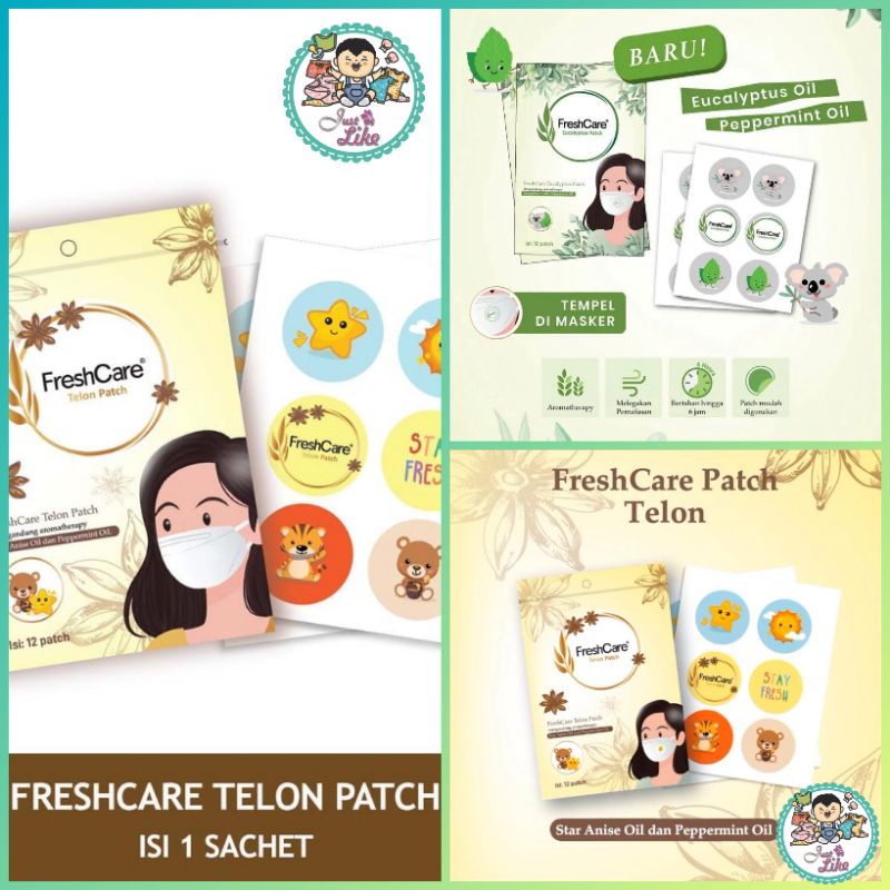 Jual FRESHCARE Eucalyptus Patch & Telon Patch (1 sachet isi 12 patch ...