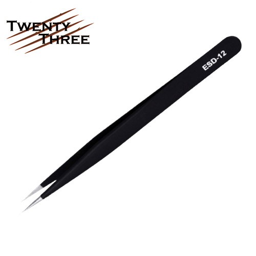 Jual pinset tweezer lurus tumpul ESD-12 ESD12 ESD 12 tweezers mirip ...