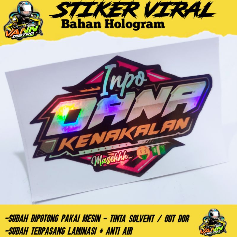Jual stiker inpo / stiker kata kata / stiker pack / stiker viral ...