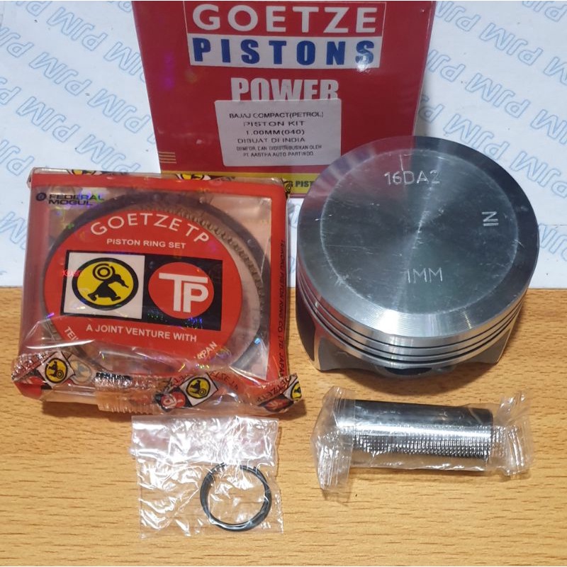 Jual PISTON KIT SEHER O S 100 BAJAJ PULSAR 180 UG3 UG4 GOETZE