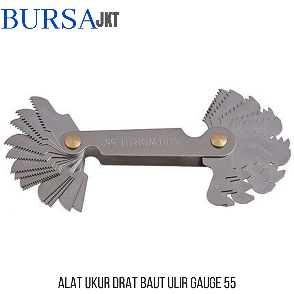 Jual PENGUKUR BULIR BAUT Drat - Mal Ulir / Mal Drat / Thread Screw ...