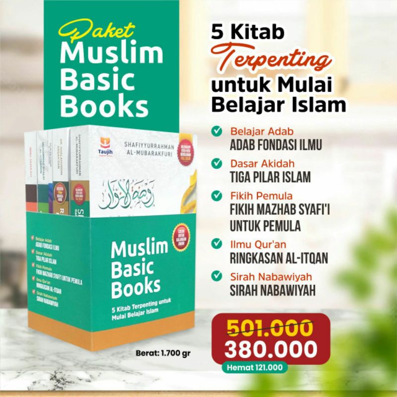 Jual Paket Buku Muslim Basic Books; Lima Kitab Terpenting Untuk Mulai ...