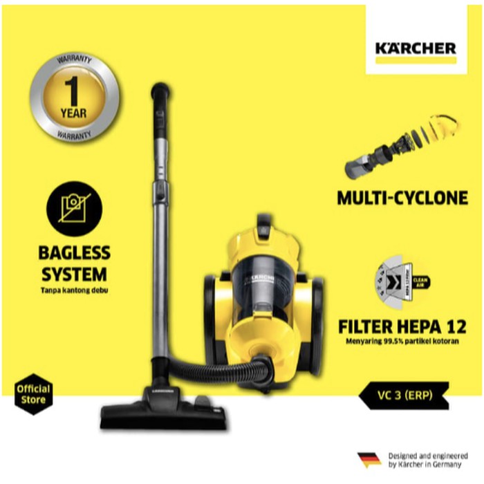 Kit Accessori Kärcher VC Per Aspirapolvere VC 2 E VC 3 – 8 Pezzi, Spazzole, Ugelli E Giunto Flessibile Per Pulizie Difficili