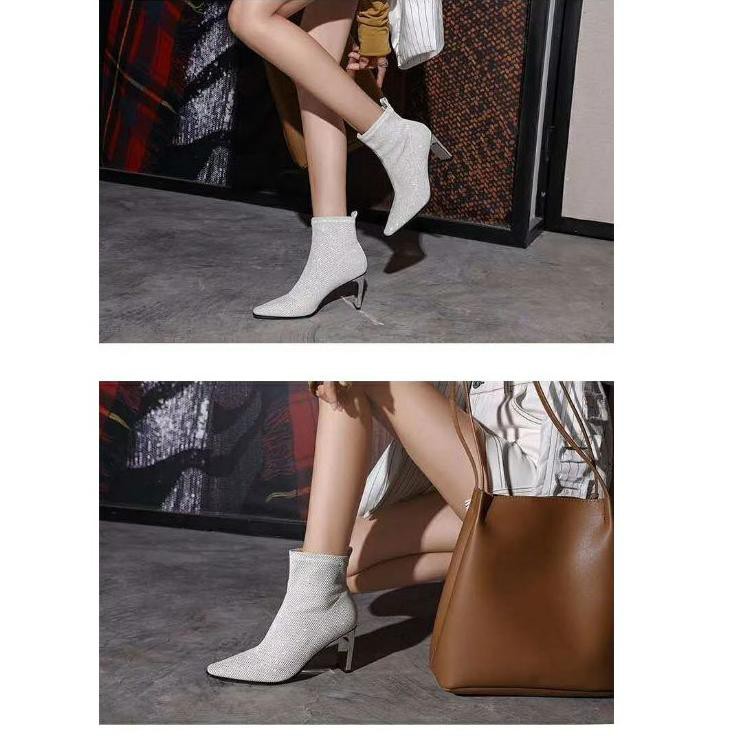 Jual S132BWG Boots Tinggi Shoes Premium Korea Fashion Korea WANITA