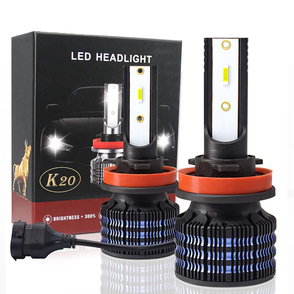 Jual Lampu LED Mobil Headlight Lampu Utama K20 H4 H7 72W 9000Lumens ...