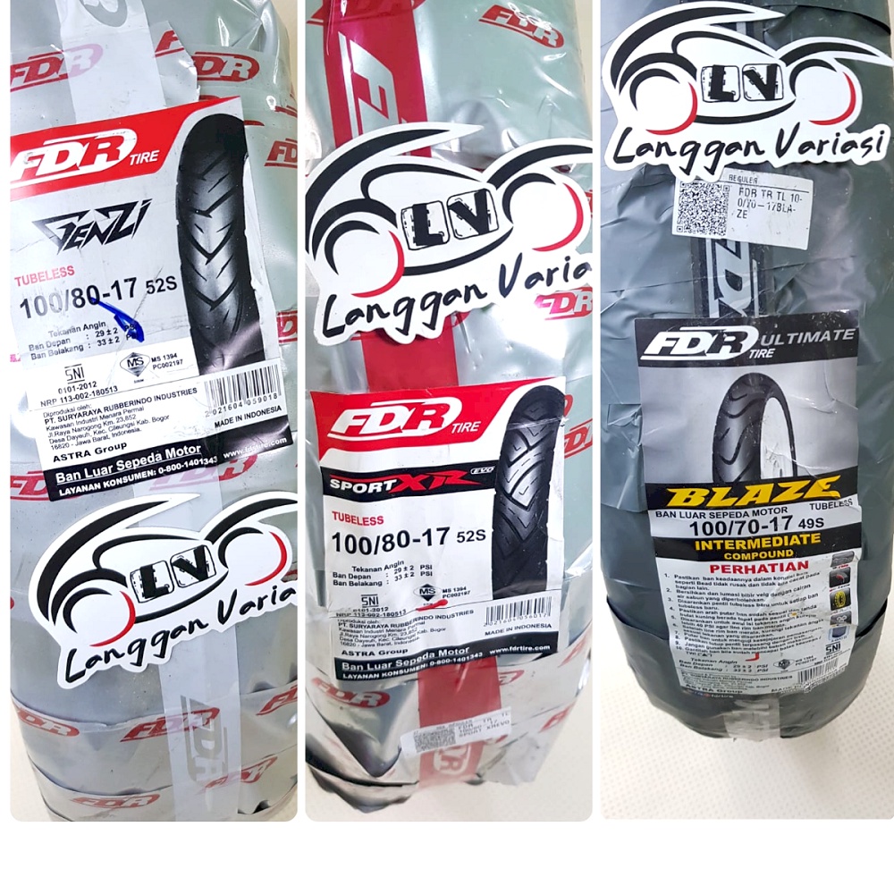 Jual Ban Luar Fdr Tubeless Sport Xr Evo Genzi Blaze Ring Shopee Indonesia