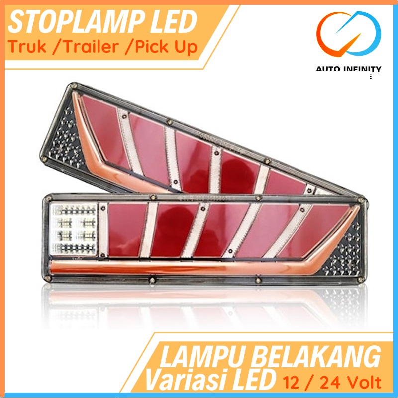 Jual Lampu Variasi Modifikasi Truk Canter Fuso Dyna Stop Lamp Belakang Set Sein Led Hino Dutro