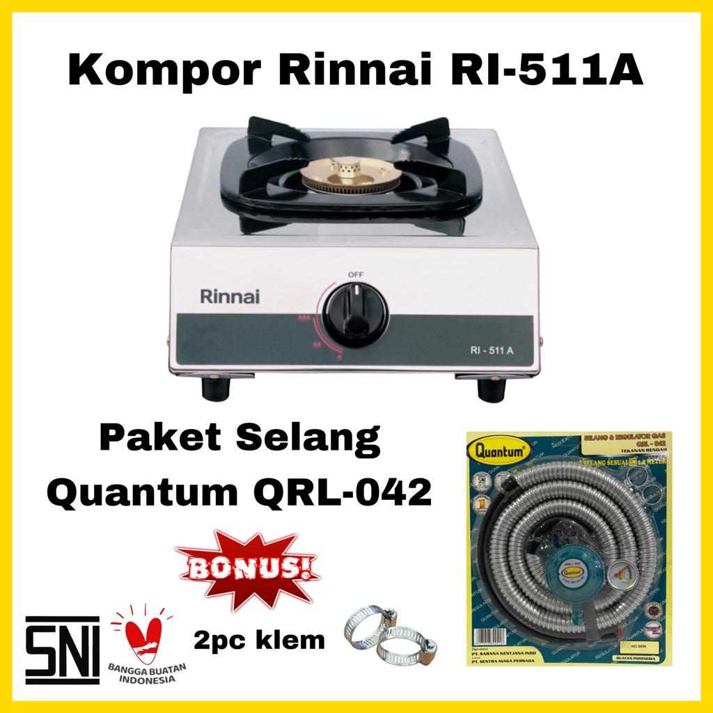 Jual Paket Kompor Gas Rinnai Tungku Ri A Bonus Selang Regulator Quantum Hitpro Rinnai Ri