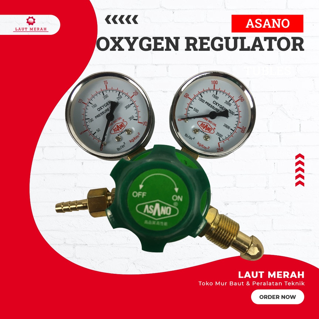 Jual Asano Regulator Las Oxygen Oksigen Tabung Las Oksigen Oxy Shopee Indonesia 