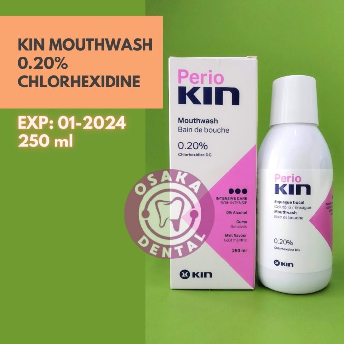 Jual Kin Mouthwash 0.20% Chlorhexidine (Obat Kumur Kin 250ml) | Shopee ...