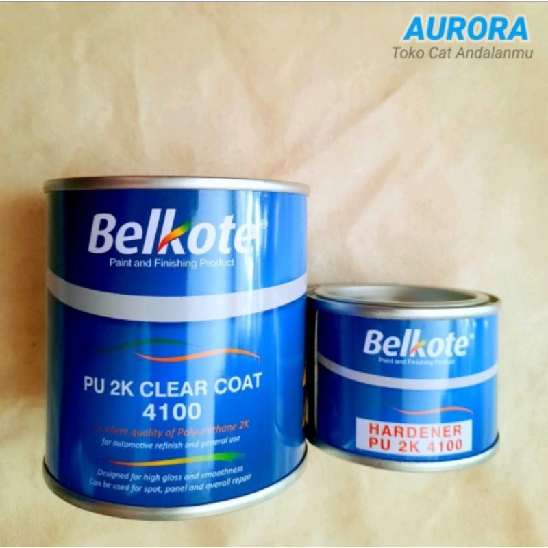 Jual Clear Belkote 4100 Anti Gores Mengkilap PU 2K 300cc Clir Coat ...