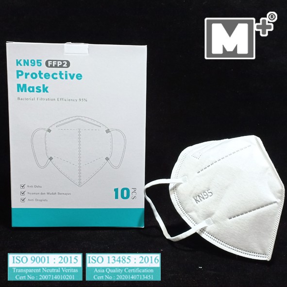 Jual MASKER M+ KN95 | 5 Ply | Isi 10 Pcs | NON MEDIS | Shopee Indonesia