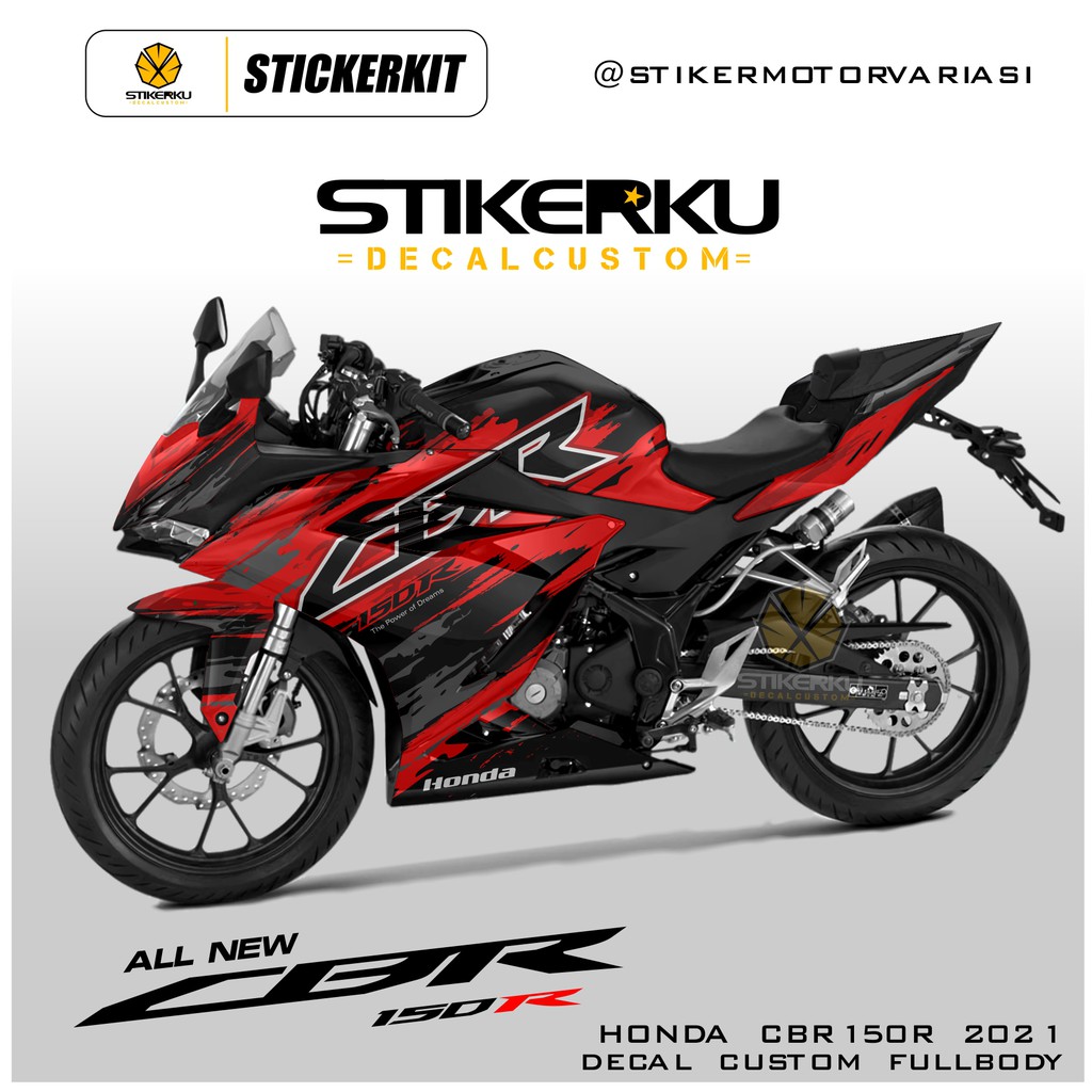 Jual decal all new cbr150r 2021 sticker cbr 150r 2021 decal