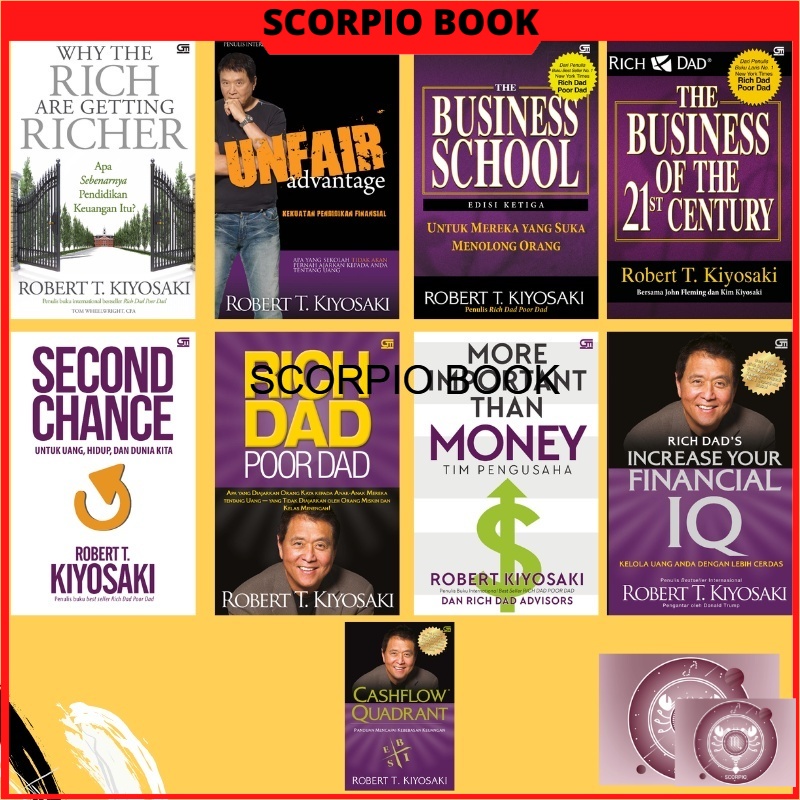 Jual Koleksi Robert Kiyosaki Financial Iq Rich Dad Poor Dad Cashflow