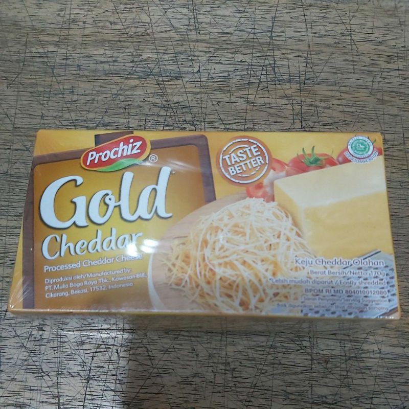 Jual Prochiz Keju Gold Cheddar 170g | Shopee Indonesia