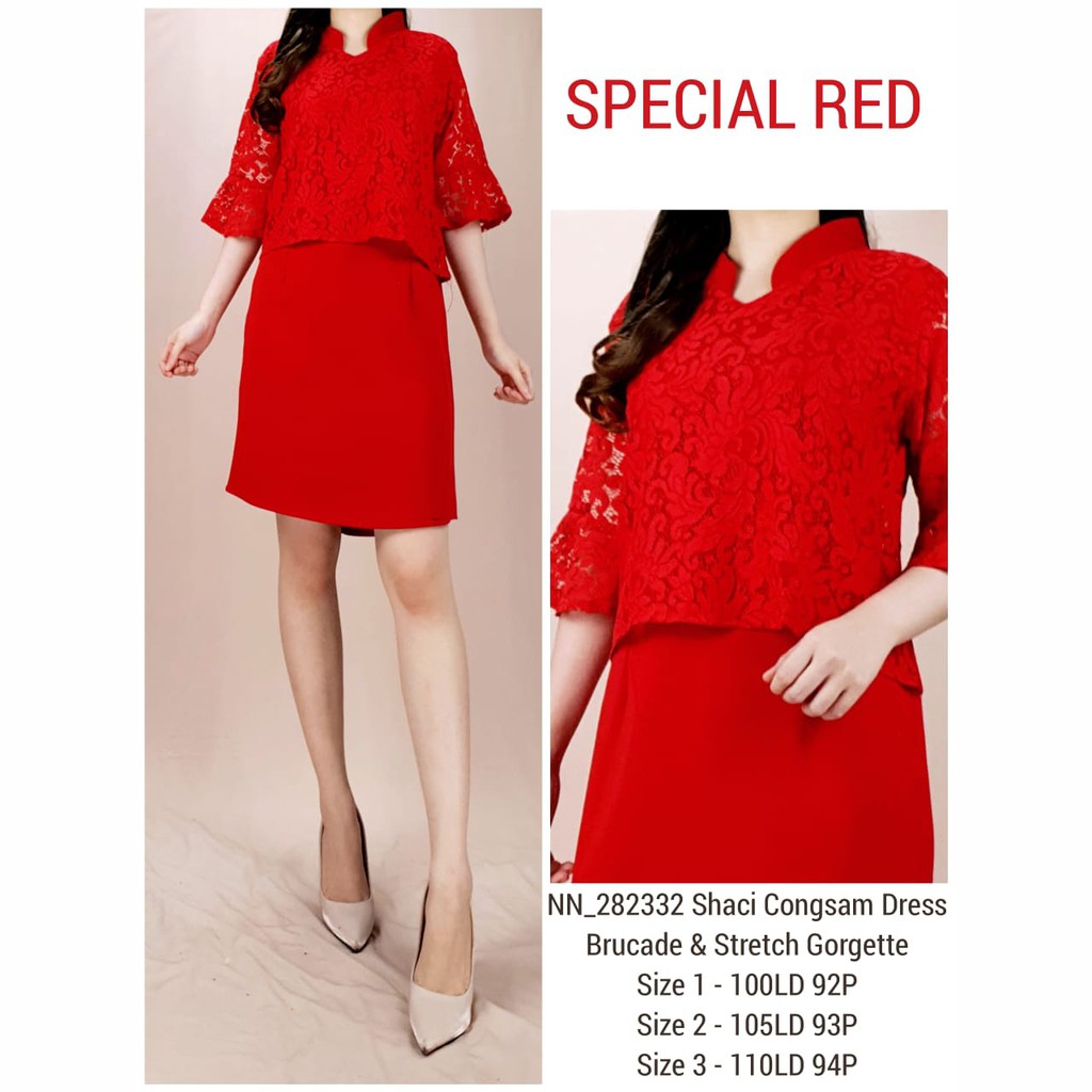 Dress hotsell cheongsam brokat