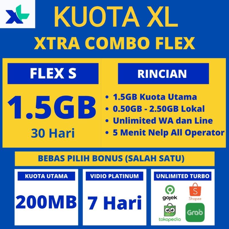 Jual Kuota Xl Xtra Combo Flex Inject Paket Data Xl Xtra Combo Flex