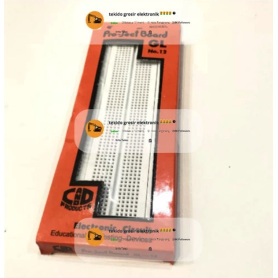 Jual Project board GL-12-Bread board GL-12 175x68x8mm PCB PROJECTBOARD ...