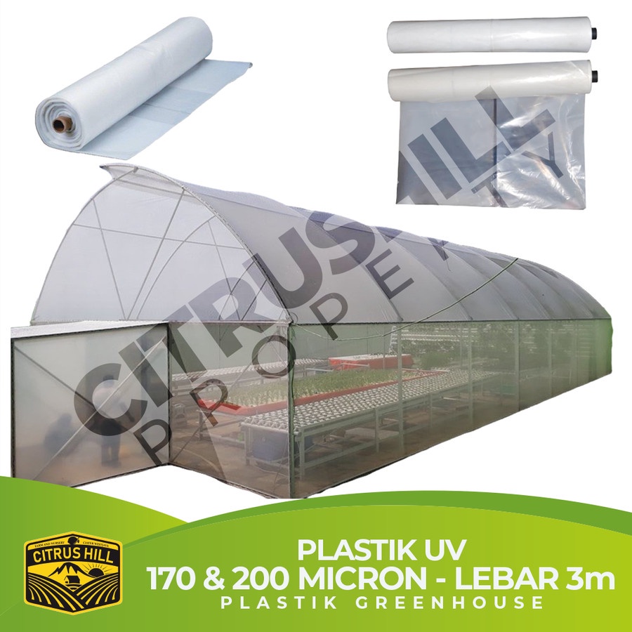 Jual Plastik Uv Greenhouse 200 Micron Tebal Hidroponik Untuk Kolam Ikan Anggur Atap Greenhouse