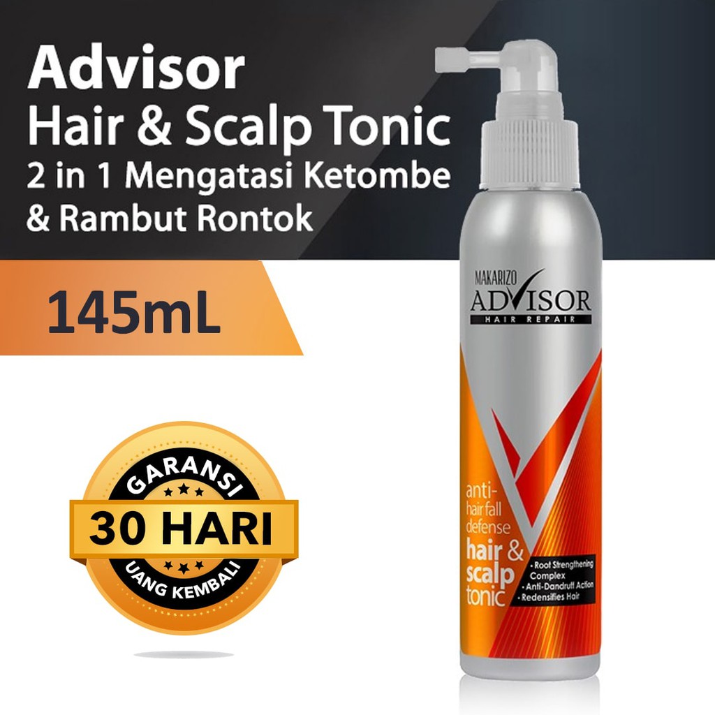 Jual Makarizo Advisor Hair And Scalp Tonic 145 Ml Perawatan Rambut Rontok Dan Ketombe Anti 