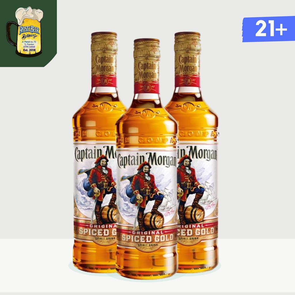 Jual Captain Morgan Original Spiced Gold Rum 35% 750 Ml | Shopee Indonesia