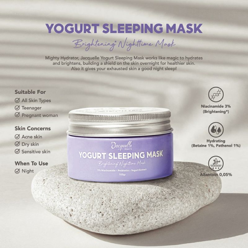Jual Jacquelle Yogurt Sleeping Mask / Moisturizer (Probiotic) 30gr
