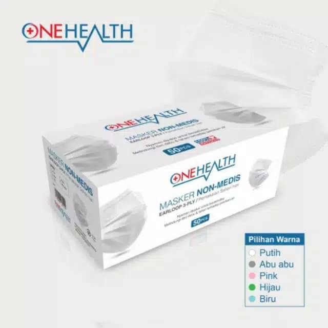 Jual MASKER ONE HEALTH NON MEDIS 3PLY | Shopee Indonesia
