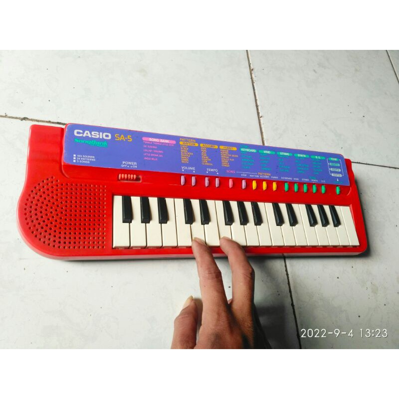 keyboard mini Casio sa5 merah