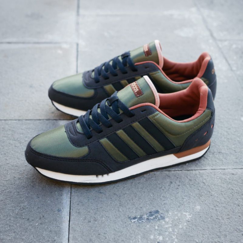 Adidas neo olive green shoes sale