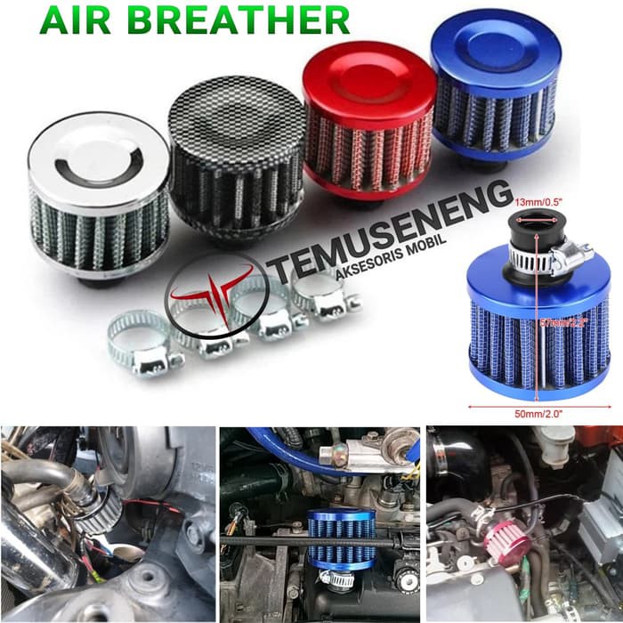 Jual Air Breather Mobil Filter Saringan Uap Oli Intake Oil 12 Mm ...