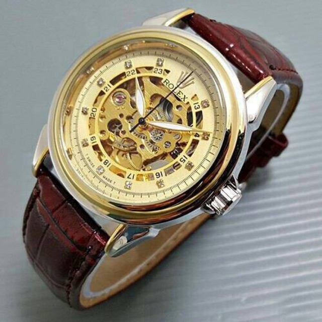 Jual Jam Tangan | Skeleton | Kulit | Classic Otomatis tanpa baterai ...