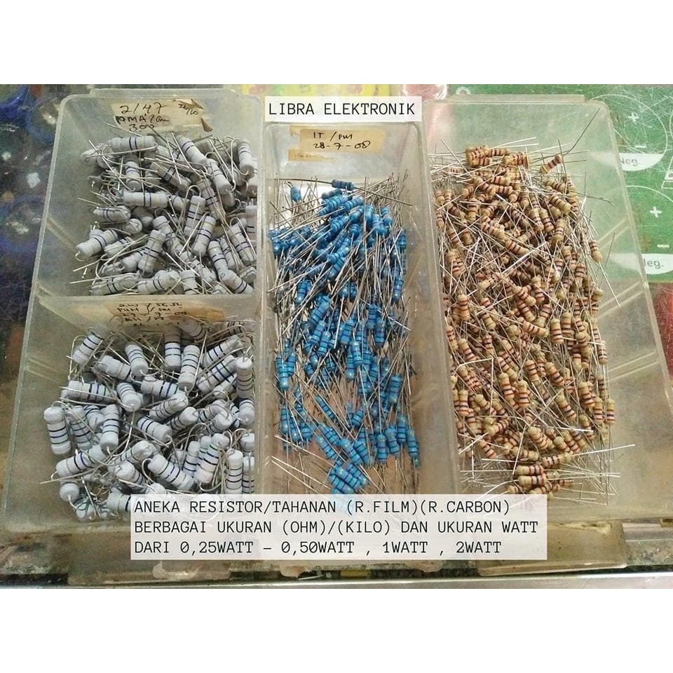 Jual Resistor 2 Watt Berbagai Ukuran Ohm Dan Kilo Harga Sama | Shopee ...