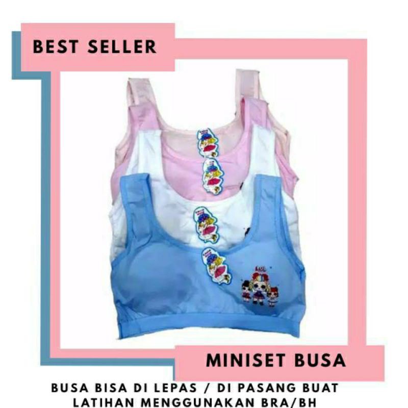 Jual Lusinan Mini set anak perempuan SD SMP dengan busa miniset bra bh ...
