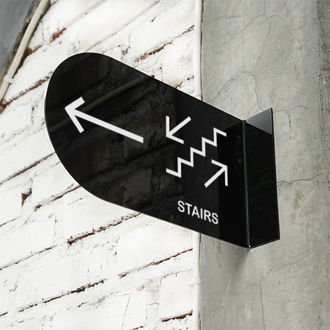Jual INPI HOUSE Signage Stairs - Papan Tanda Tangga - Wall Sign - Oval ...