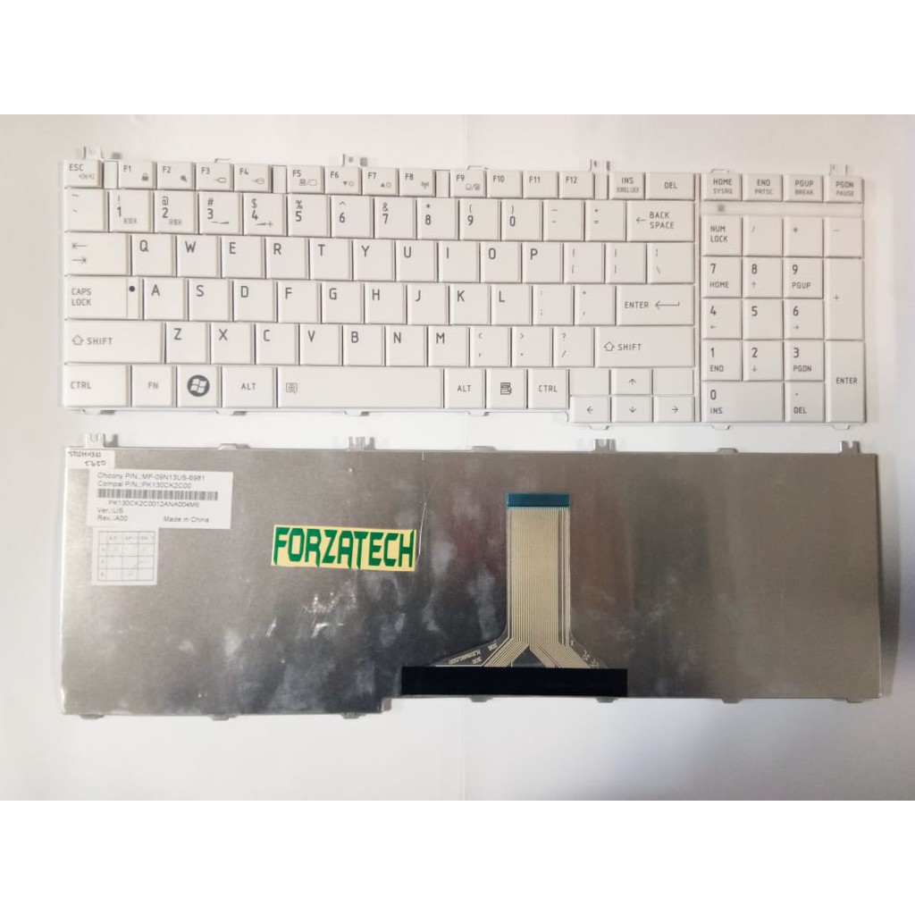 Jual TOSHIBA Keyboard Laptop Satelite C650 C655 L650 L655 C660 C670 ...