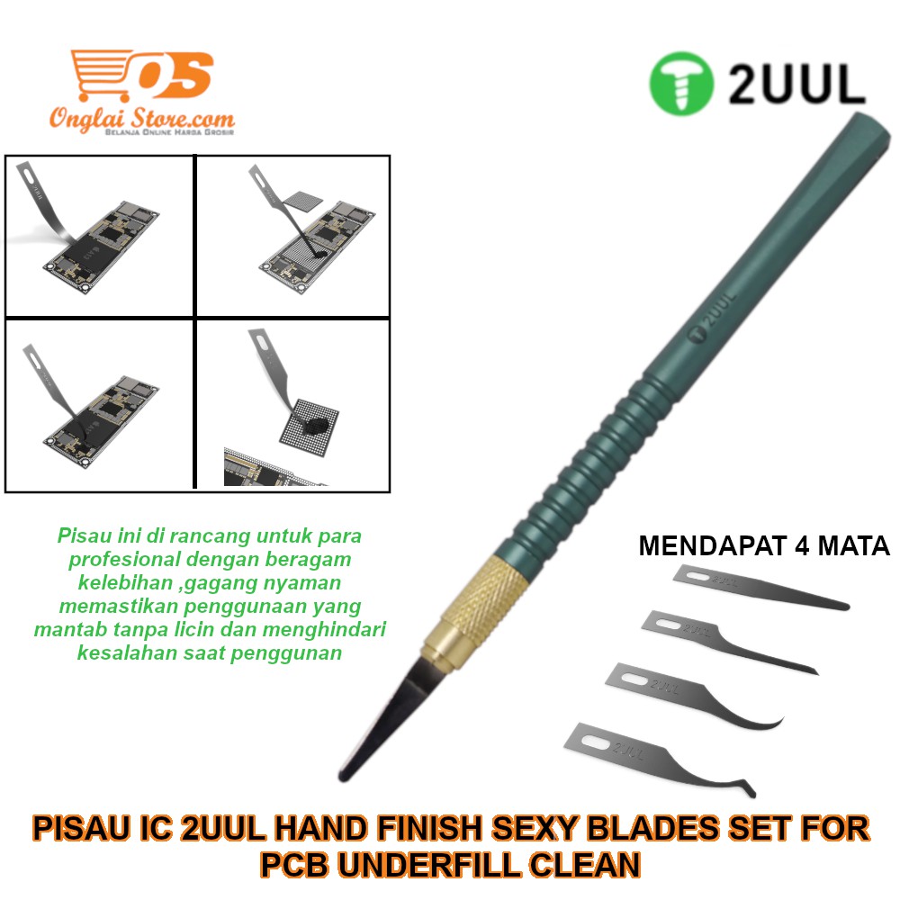 Jual Pen Cutter Pisau IC 2UUL Hand Finish Sexy Blades Set For PCB ...