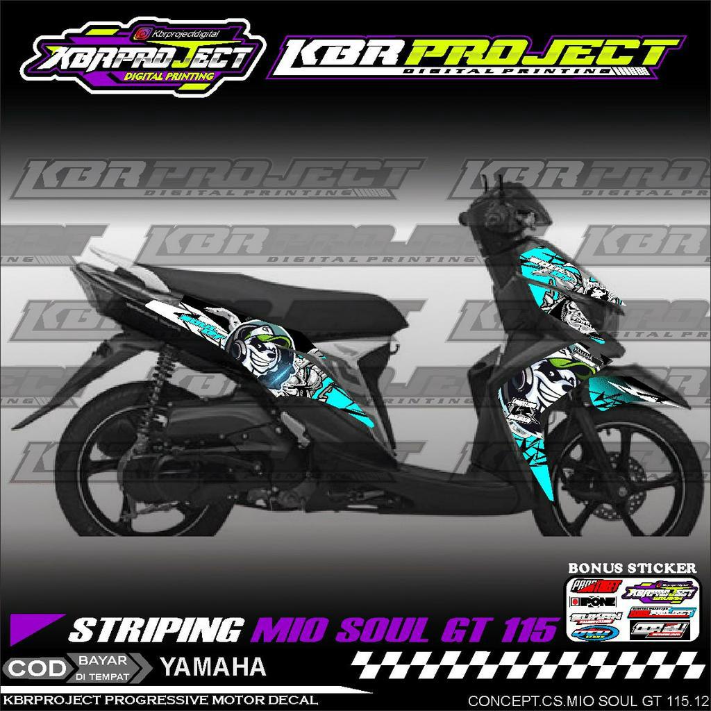 Jual MIO SOUL GT 115 STIKER STRIPING KEREN LIS VARIASI MOTOR YAMAHA ...