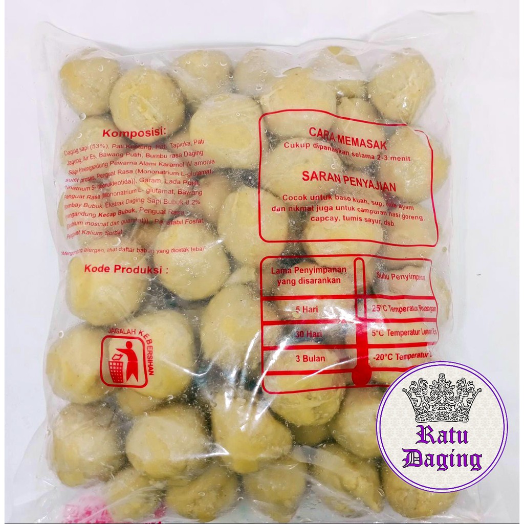 Jual Bakso Warisan Bakso Sapi Warisan 319 Isi 50pc Shopee Indonesia