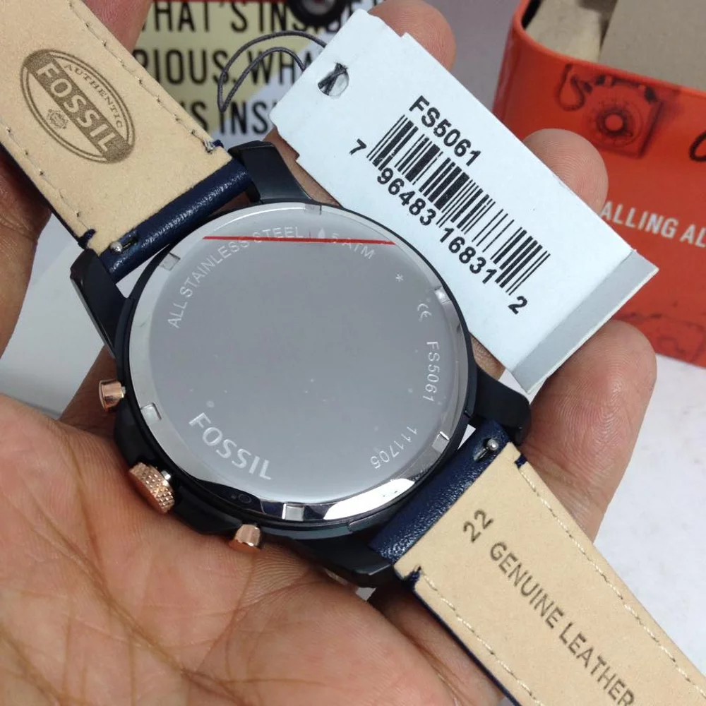 Jam Tangan Fossil FS5061 Jam Tangan Pria Fossil Original Fossil FS5061 Grant Chronograph Navy