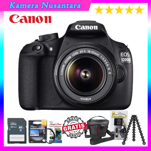 Jual CANON EOS 1200D KIT 18-55mm IS III / 1200D - ORIGINAL | Shopee ...
