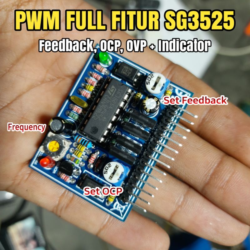 Jual KIT PWM SG3525 KA3525 FULL FITUR PROTEKSI BUKAN TL494 UNTUK