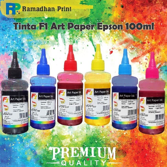 Jual Tinta Printer Art Paper F1 Ink Black 100 ml for Printer Epson
