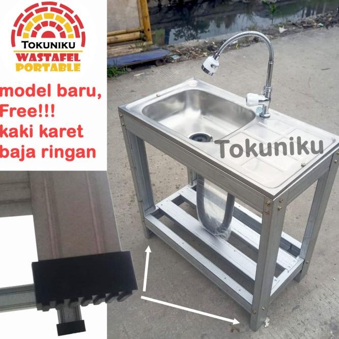 Jual Wastafel Cuci Piring Baja Ringan 1 Meter Bak Cuci Piring Portable 1m Shopee Indonesia 6350