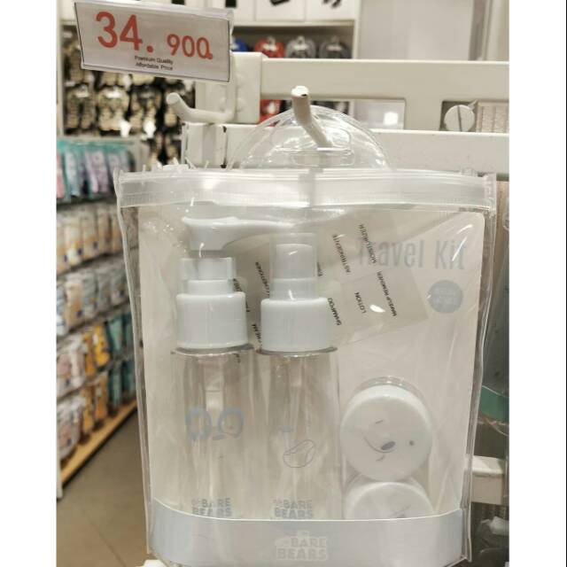 Jual MINISO TRAVEL BOTTLE KIT Shopee Indonesia