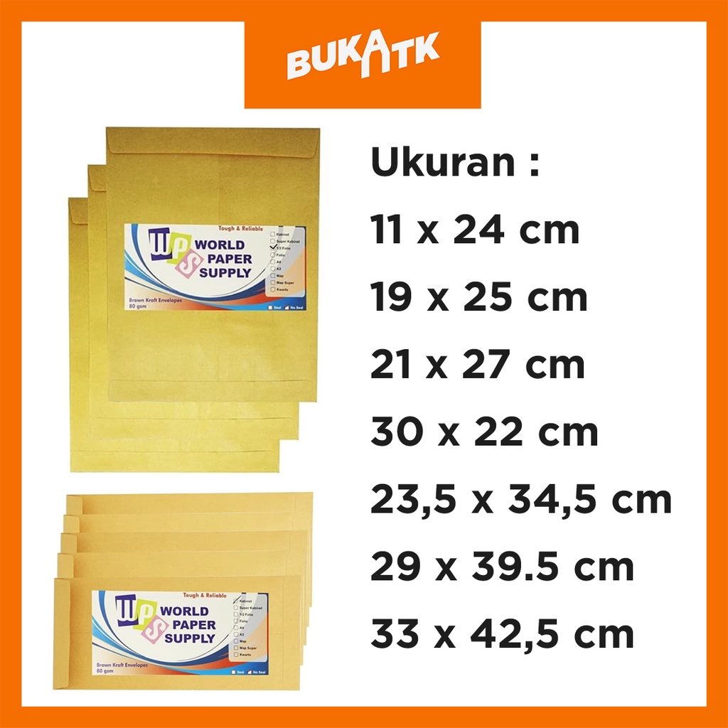 Jual Amplop Coklat MURAH (SEMUA UKURAN TERSEDIA) | Shopee Indonesia