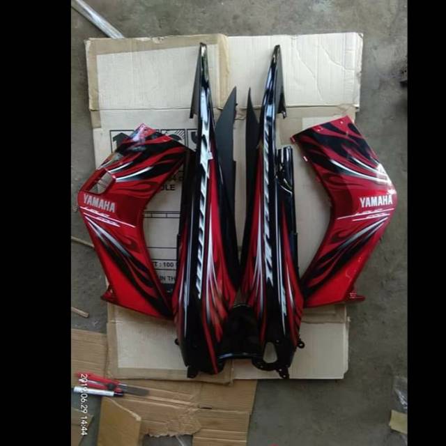 Jual Cover body dan sayap bawah YAMAH JUPITER MX old lama warna hitam